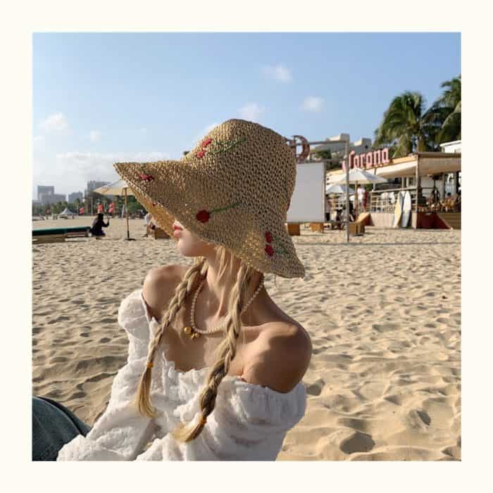 HZ-031 Summer Straw Hats, Bucket Hats, Sun Hats - Image 3