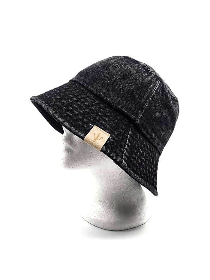 Black denim bucket