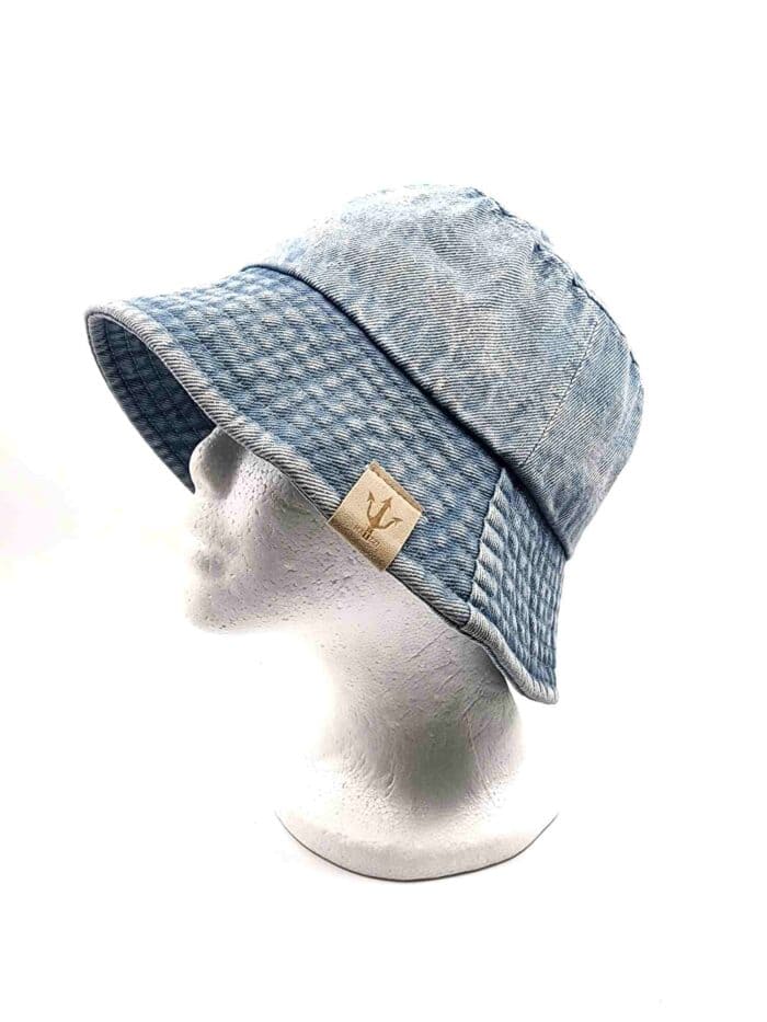 Light denim bucket hat