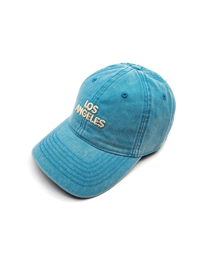 blue baseball cap