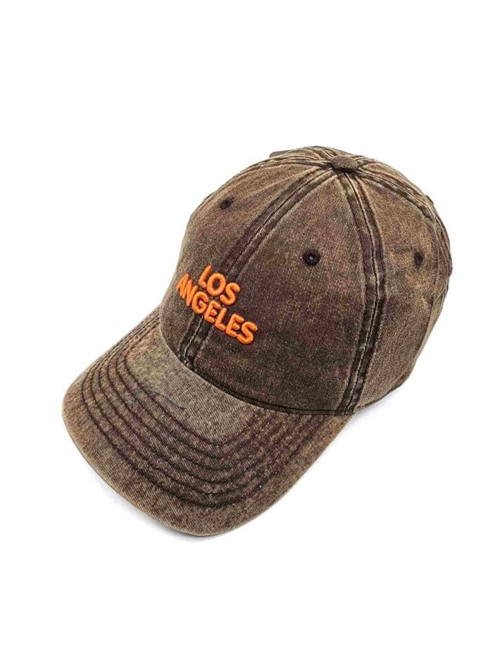 brown baseball cap