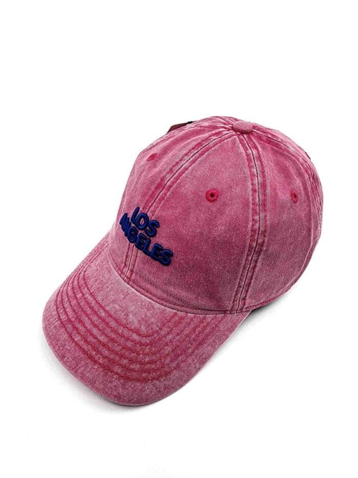 pink baseball cap