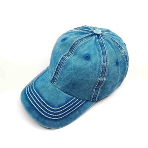 blue baseball cap