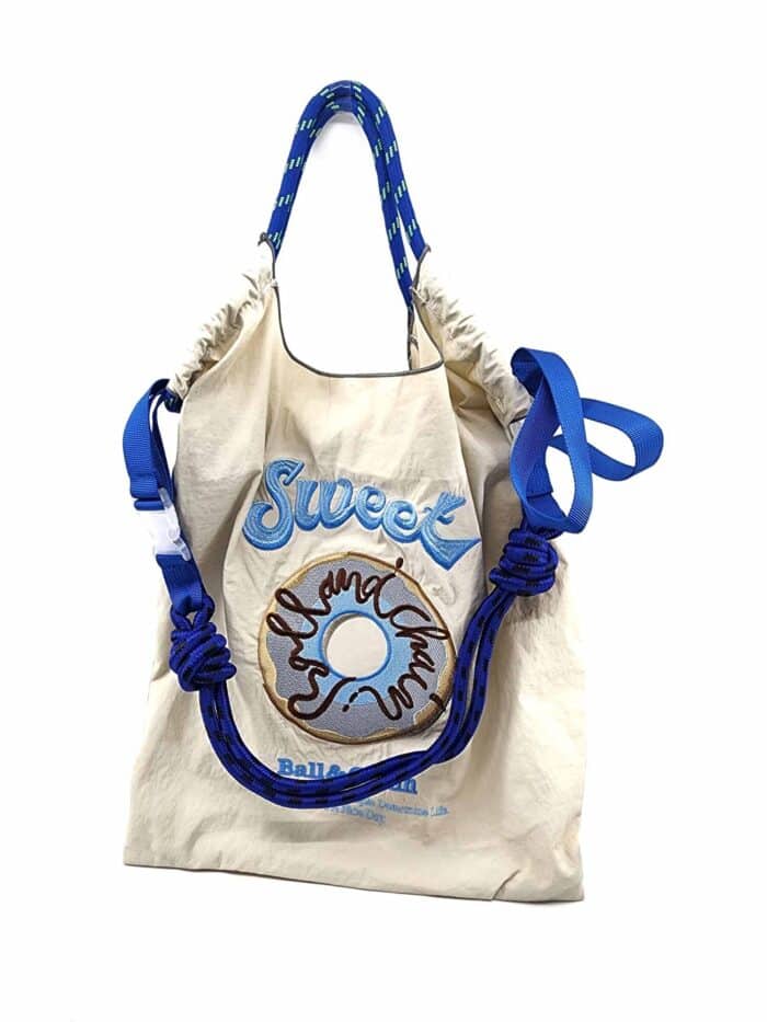 HZ-3021 Eco-Friendly Donut Embroidered Nylon Shopper Bag - Image 3