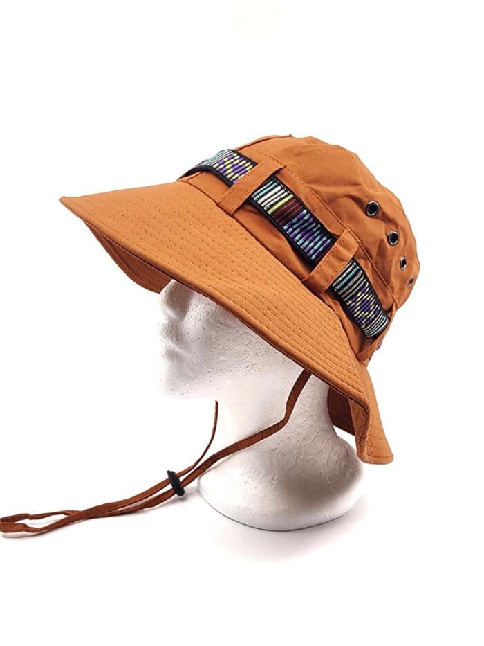 Orange Boonie Bucket Hat