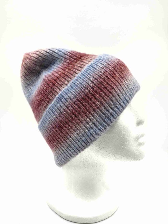 HZ-30005 Multi Colored Stripe Winter Beanie - Image 5