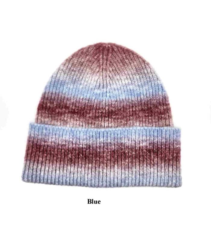 HZ-30005 Multi Colored Stripe Winter Beanie - Image 6