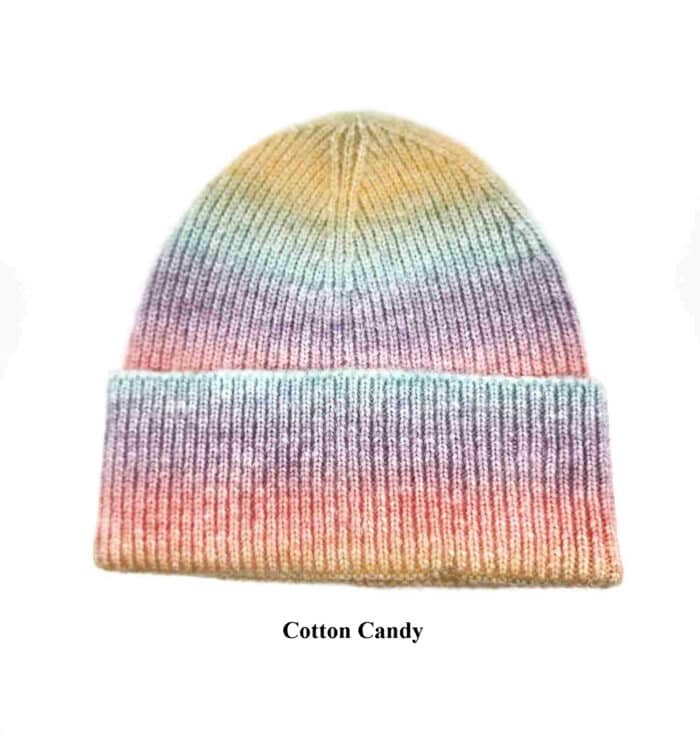 HZ-30005 Multi Colored Stripe Winter Beanie - Image 8