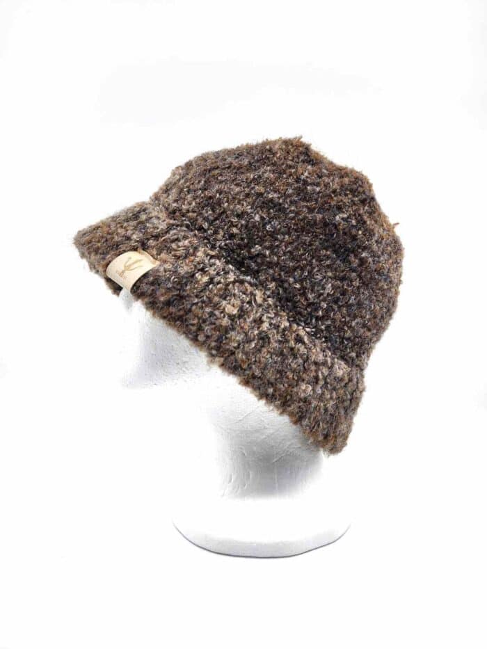 HZ-3047 Mixed Color Boucle Winter Bucket Hat - Image 7