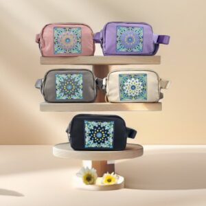 HZ-4345 Paisley Pattern Embroidered Nylon Fanny Pack Belt Bag