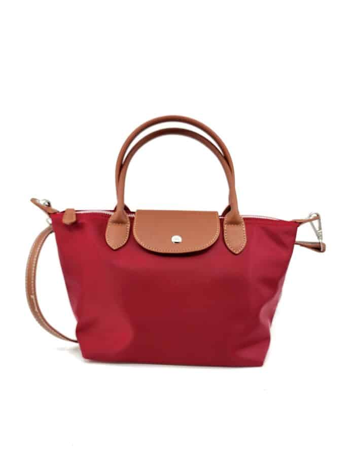 Medium Nylon Tote - Red