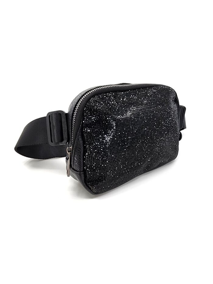 HZ-4283 Women's Sparkle Rhinestone Belt Bag Fanny Pack - Image 4