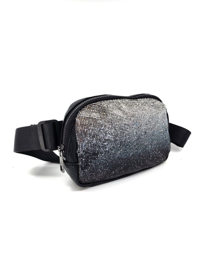 HZ-4284 Women's Sparkle Ombre Rhinestone Belt Bag Fanny Pack - Image 2