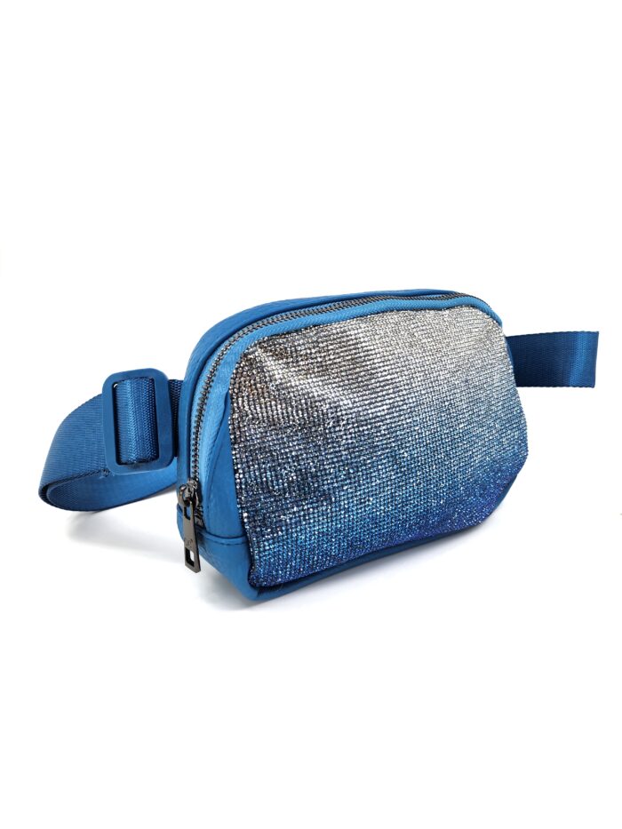 HZ-4284 Women's Sparkle Ombre Rhinestone Belt Bag Fanny Pack - Image 3