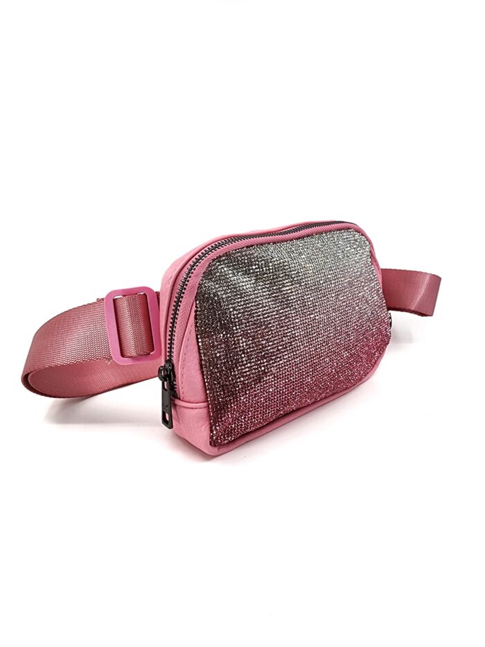 HZ-4284 Women's Sparkle Ombre Rhinestone Belt Bag Fanny Pack - Image 5