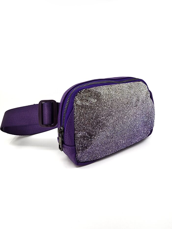 HZ-4284 Women's Sparkle Ombre Rhinestone Belt Bag Fanny Pack - Image 6