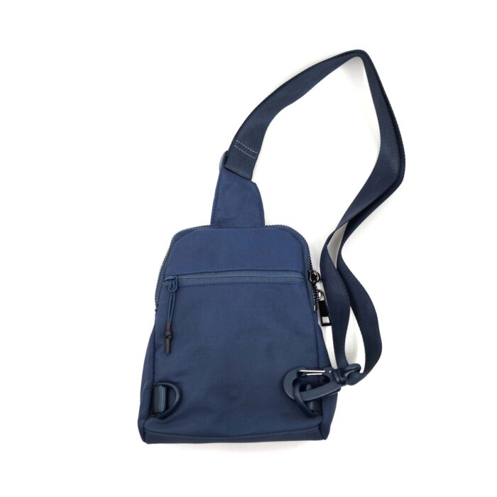 HZ-4389 Women's Double Zipper Compartment Nylon Sling Crossbody Bag - Image 8