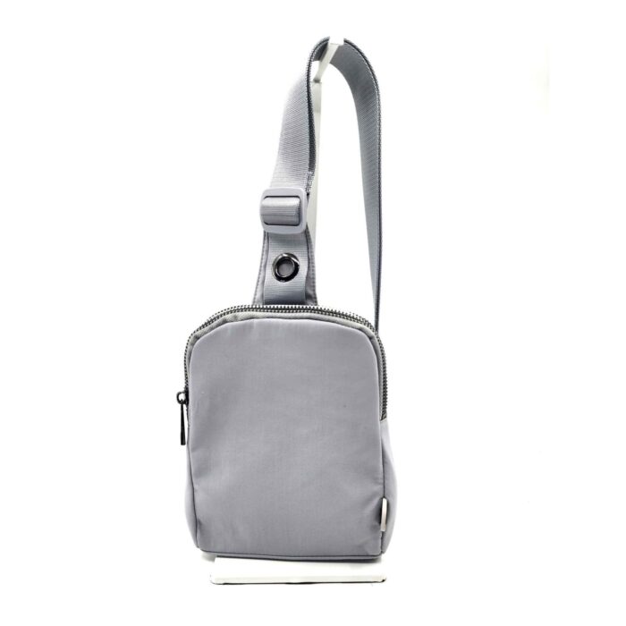 HZ-4389 Women's Double Zipper Compartment Nylon Sling Crossbody Bag - Image 9