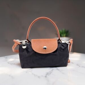 HZ-7778 Women's Star Pattern Satin Like Finish Nylon Mini Crossbody Bag
