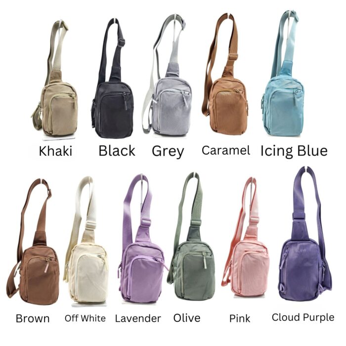 HZ-8058 Women's Waterproof Nylon Sling Crossbody Bag - Image 2