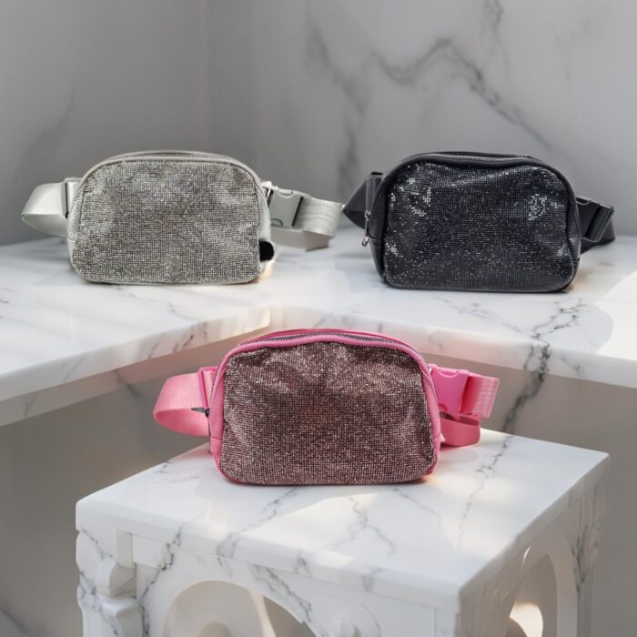 HZ-4283 Women's Sparkle Rhinestone Belt Bag Fanny Pack