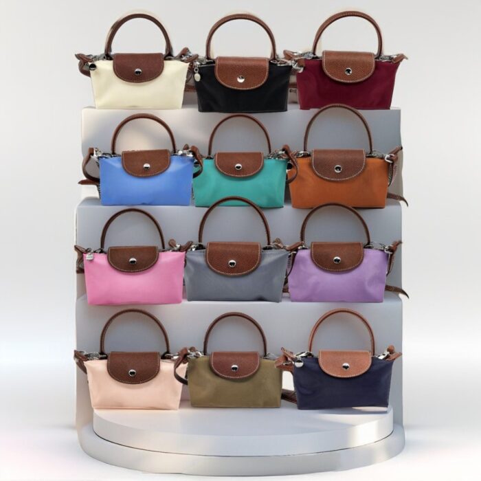 HZ-7777 Women's Nylon Flap Top Zip Mini Pouch Shoulder Bag Crossbody Bag