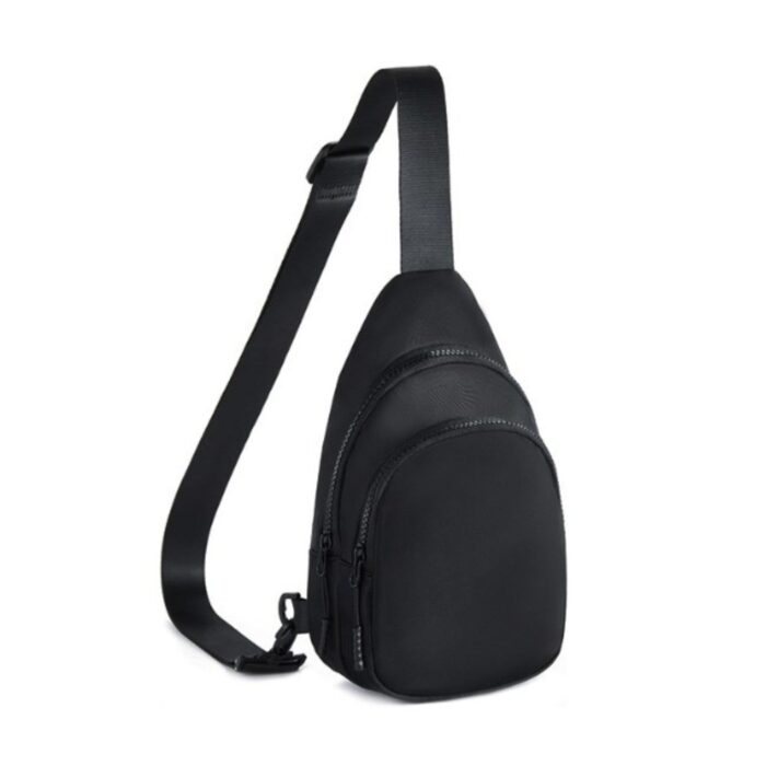 HZ-20013 Waterproof Nylon Double Compartment Chest Crossbody Sling Bag - Image 2
