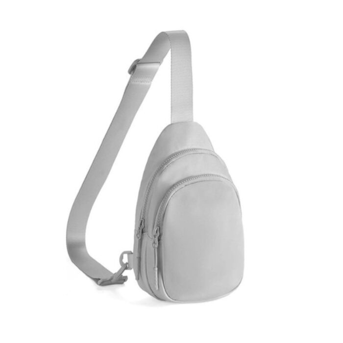 HZ-20013 Waterproof Nylon Double Compartment Chest Crossbody Sling Bag - Image 4