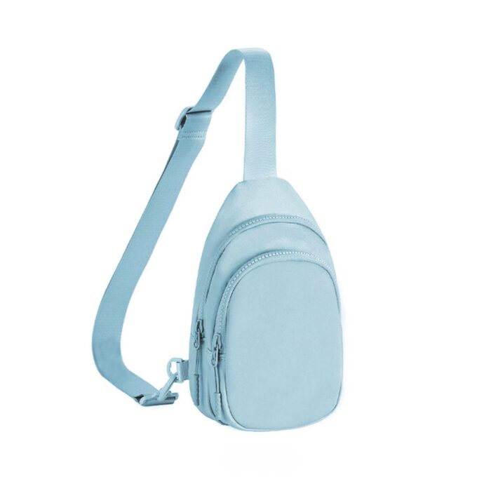 HZ-20013 Waterproof Nylon Double Compartment Chest Crossbody Sling Bag - Image 5