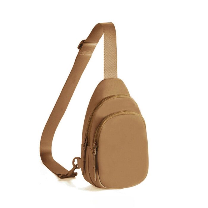 HZ-20013 Waterproof Nylon Double Compartment Chest Crossbody Sling Bag - Image 8