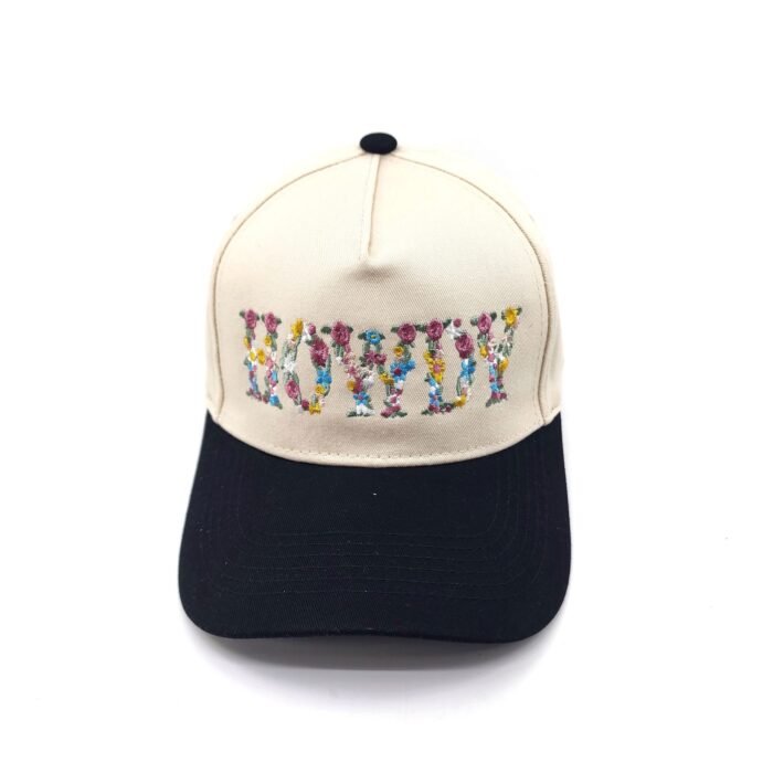 HZ-7789 HOWDY Flower Pattern Embroidered Trucker Hat - Image 3