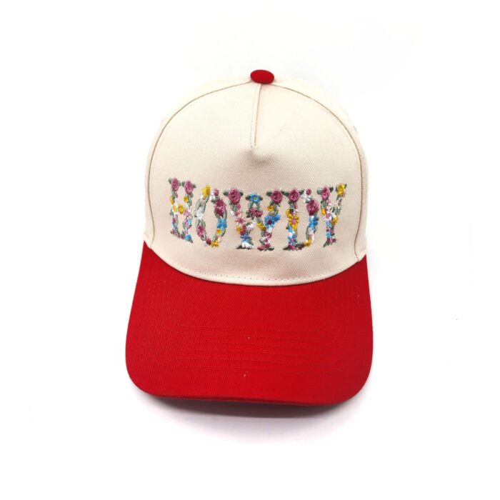 HZ-7789 HOWDY Flower Pattern Embroidered Trucker Hat - Image 8