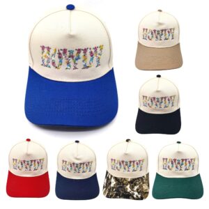 HZ-7789 HOWDY Flower Pattern Embroidered Trucker Hat