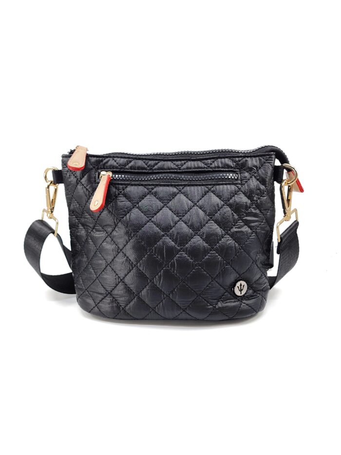 HZ-7890 Nylon Quilted Lightweight Small Top Zip Crossbody Bag - Image 3