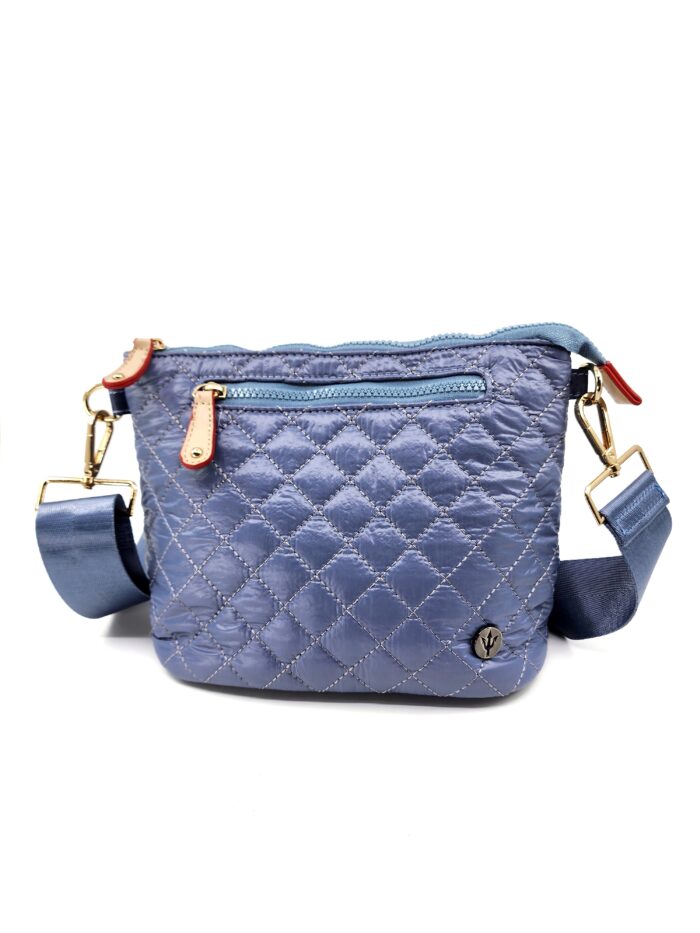 HZ-7890 Nylon Quilted Lightweight Small Top Zip Crossbody Bag - Image 4