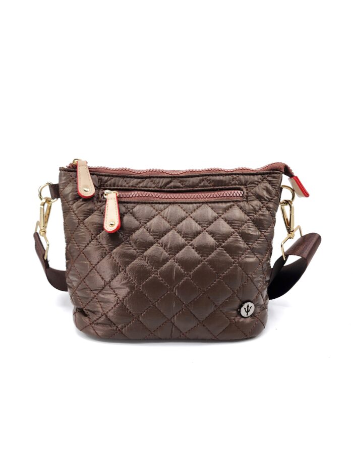 HZ-7890 Nylon Quilted Lightweight Small Top Zip Crossbody Bag - Image 5