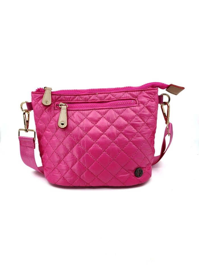 HZ-7890 Nylon Quilted Lightweight Small Top Zip Crossbody Bag - Image 6