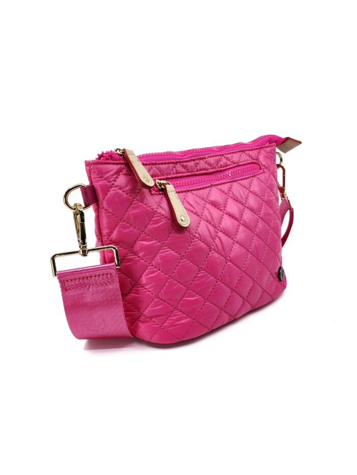 HZ-7890 Nylon Quilted Lightweight Small Top Zip Crossbody Bag - Image 7