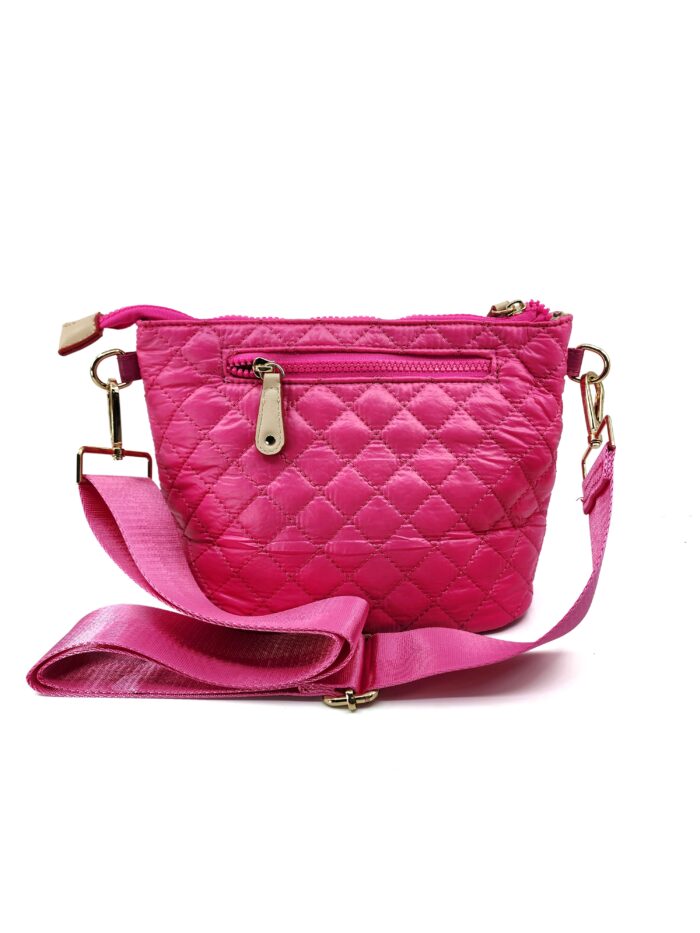 HZ-7890 Nylon Quilted Lightweight Small Top Zip Crossbody Bag - Image 8
