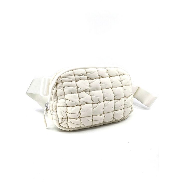 C-0064 Women's Quilted Puffer Nylon Belt Bag Fanny Pack - Image 5