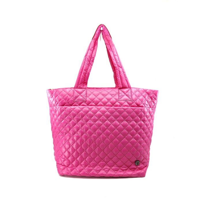 HZ-1014 Nylon Quilted Puffer Top Zip Tote Bag - Image 11