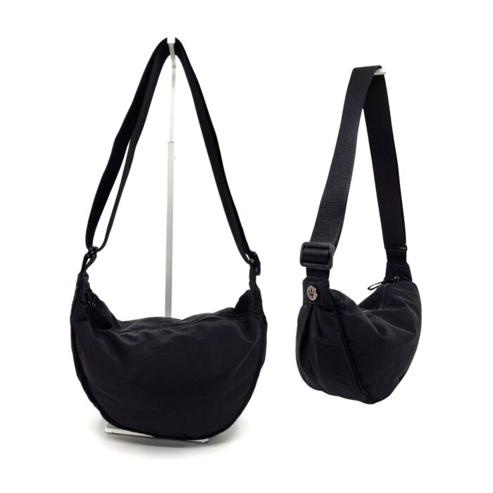 HZ-20017 Women's Small Nylon Top Zip Dumpling Crossbody Bag - Image 4