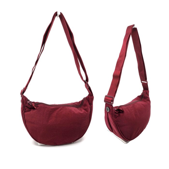 HZ-20017 Women's Small Nylon Top Zip Dumpling Crossbody Bag - Image 5