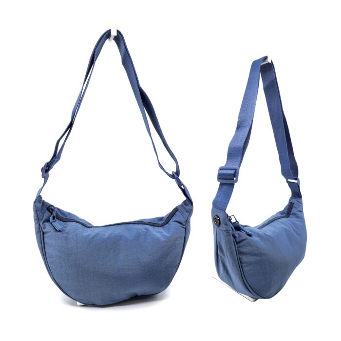 HZ-20017 Women's Small Nylon Top Zip Dumpling Crossbody Bag - Image 6