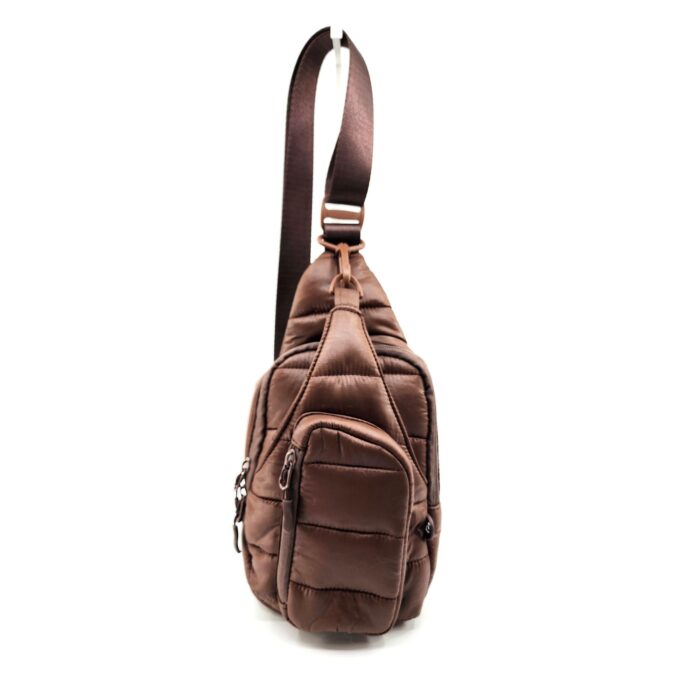 HZ-4490 Women's Nylon Puffer Lightweight Sling Crossbody Bag - Image 3