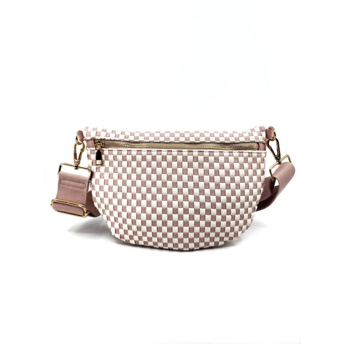 HZ-5136 Women's Rounded Woven Bum Bag Crossbody Bag - Image 6