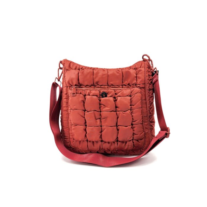 HZ-5236 Women's Medium Nylon Quilted Top Zip Shoulder Crossbody Bag - Image 5