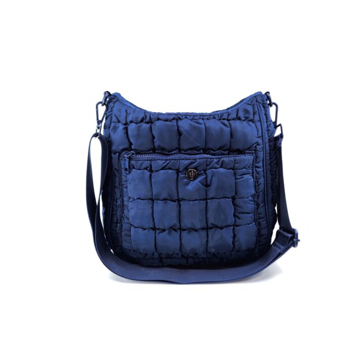 HZ-5236 Women's Medium Nylon Quilted Top Zip Shoulder Crossbody Bag - Image 8