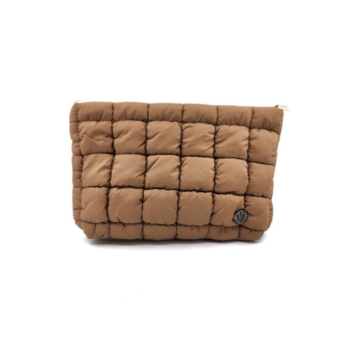 HZ-7792 Women's Nylon Quilted Puffer Top Zip Cosmetic Pouch, Makeup Bag, Travel Toiletry Pouch - Image 5