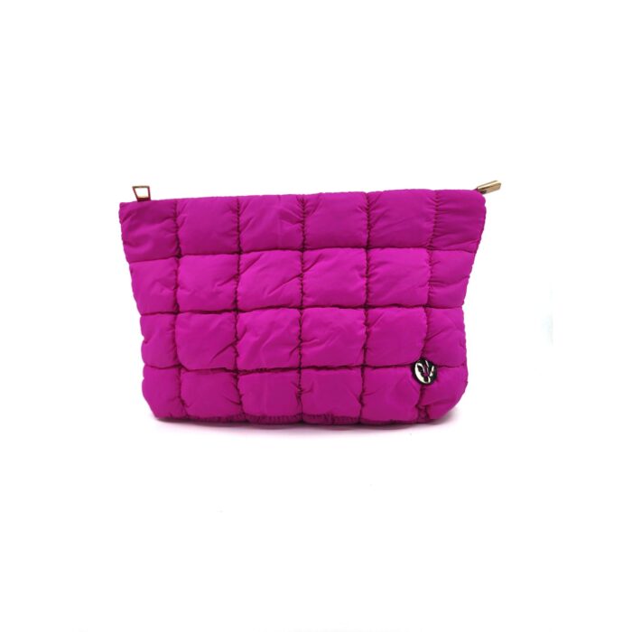 HZ-7792 Women's Nylon Quilted Puffer Top Zip Cosmetic Pouch, Makeup Bag, Travel Toiletry Pouch - Image 7